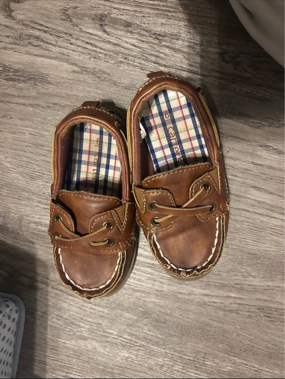 Carter’s Toddler Brown Leather Boat Shoes